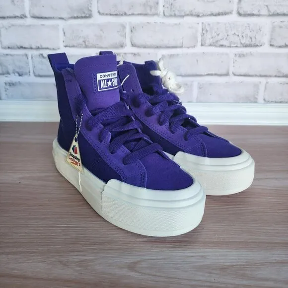 ⭐Converse Sz 7 Women Shoes Chuck Taylor All Star Cruise Purple Sneakers A10238C