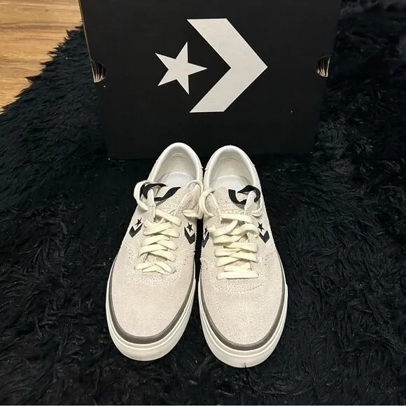 CONVERSE Louie Lopez Pro low egret suede lace up shoes sneakers women's 8.5 new