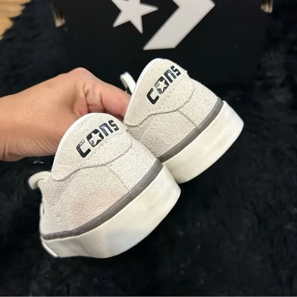 CONVERSE Louie Lopez Pro low egret suede lace up shoes sneakers women's 8.5 new