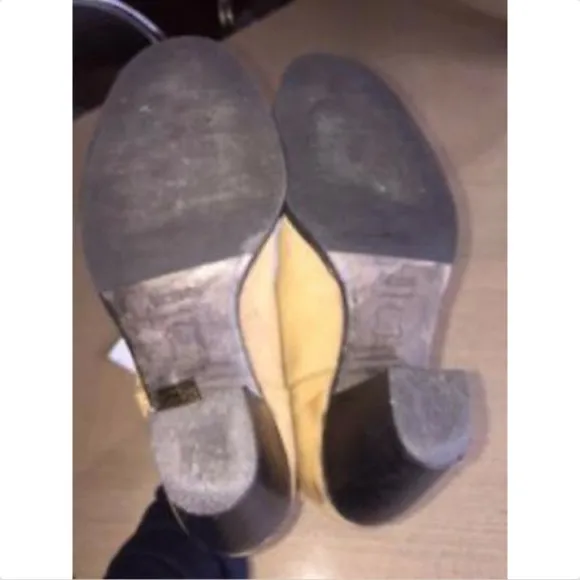 COPY - ACNE Beige Suede Leather Pistol Boots SZ 38