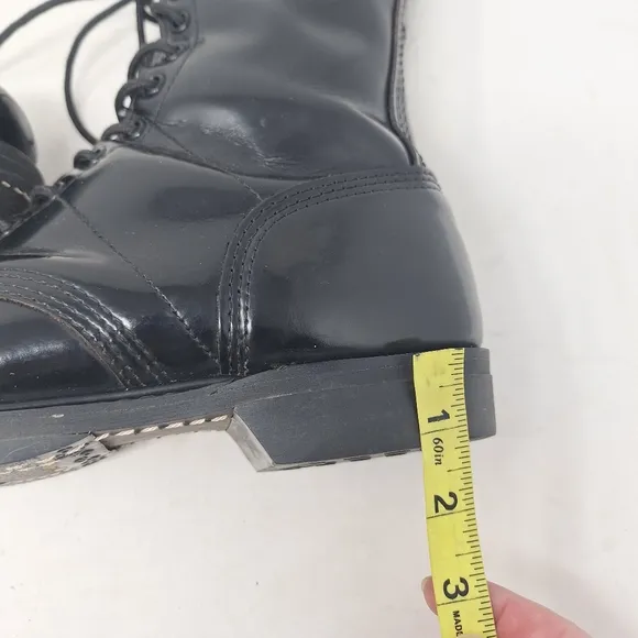 Corcoran 975 Black 10 Inch Jump Boots Military Police Combat Gothic Size 9.5 E