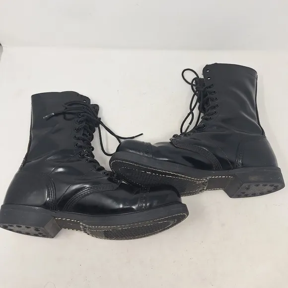 Corcoran 975 Black 10 Inch Jump Boots Military Police Combat Gothic Size 9.5 E
