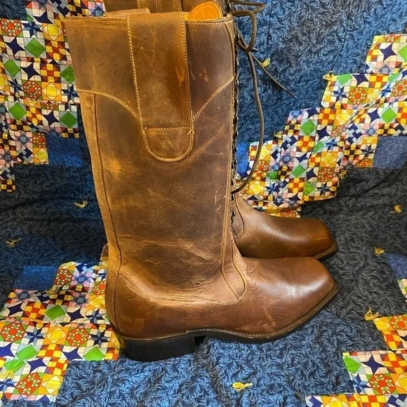 Corset lace up boots proudly hand made in good old Mexico 7.5