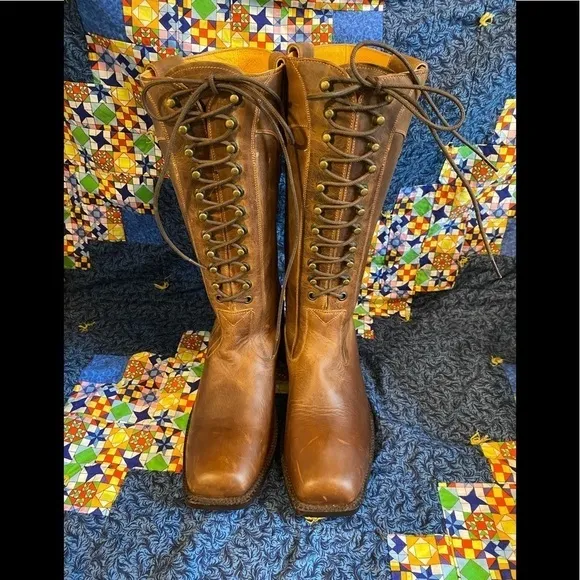 Corset lace up boots proudly hand made in good old Mexico 7.5