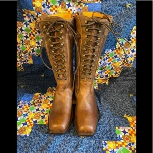Corset lace up boots proudly hand made in good old Mexico 7.5