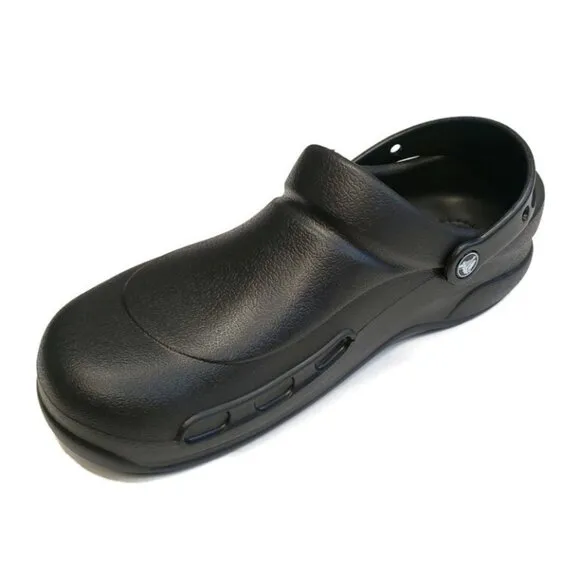 CROCS Bistro Lightweight Slip On Clogs Shoes Black Mens Size 10 Womens Size 12
