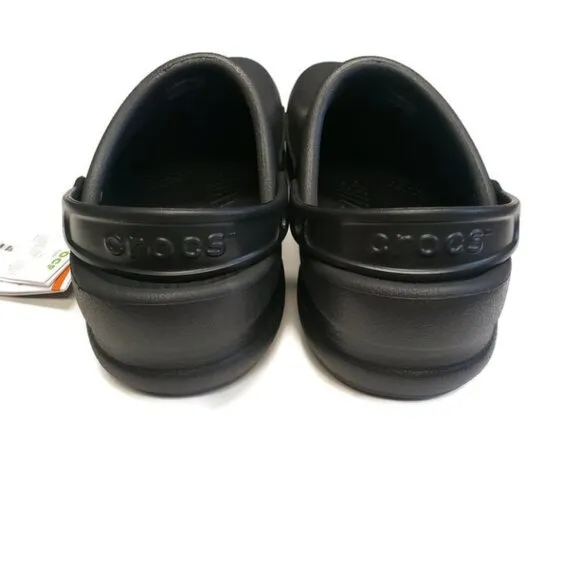 CROCS Bistro Lightweight Slip On Clogs Shoes Black Mens Size 10 Womens Size 12