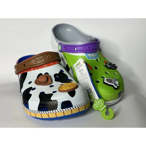 Crocs Disney Pixar Classic Clog Sandal Toy Story Woody Buzz Lightyear Men 11 W12