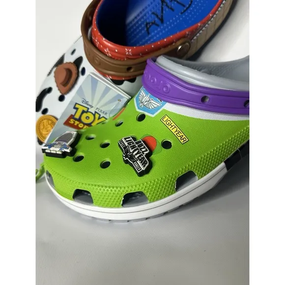 Crocs Disney Pixar Classic Clog Sandal Toy Story Woody Buzz Lightyear Men 11 W12