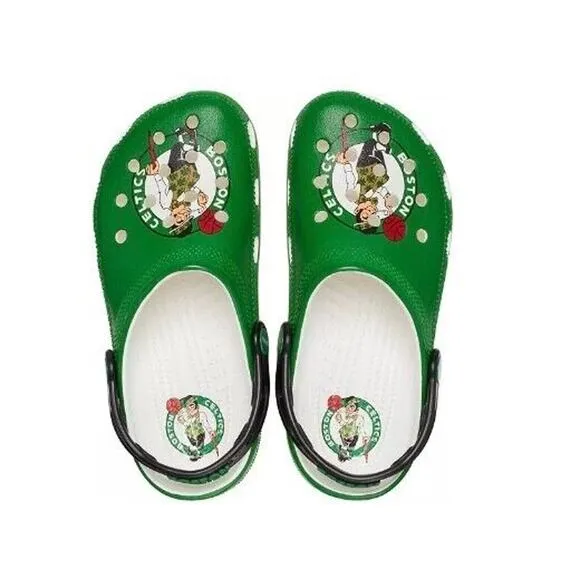 Crocs NBA Champs Boston Celtics Classic Mens 12 Womens 14 Clogs Green Basketball