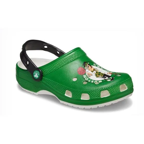 Crocs NBA Champs Boston Celtics Classic Mens 12 Womens 14 Clogs Green Basketball