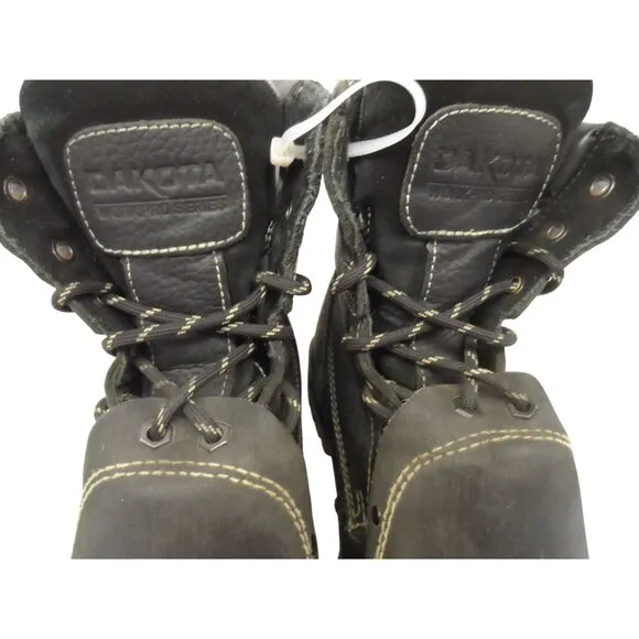 Dakota Men's 8514 T-Max Insulated Leather Steel Toe Work Boots Size 8.5 Black