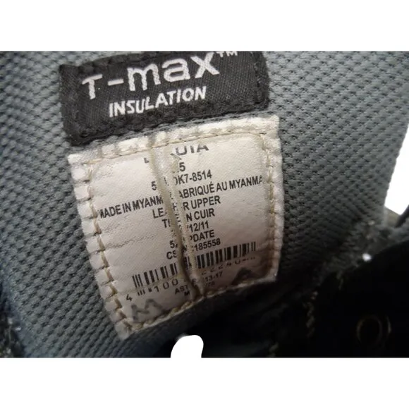 Dakota Men's 8514 T-Max Insulated Leather Steel Toe Work Boots Size 8.5 Black