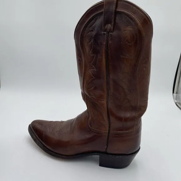 Dan Post Men's Cowboy Western Boots Brown Leather Size 10.5 D