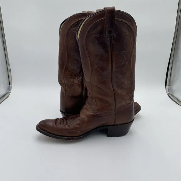 Dan Post Men's Cowboy Western Boots Brown Leather Size 10.5 D