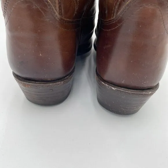 Dan Post Men's Cowboy Western Boots Brown Leather Size 10.5 D