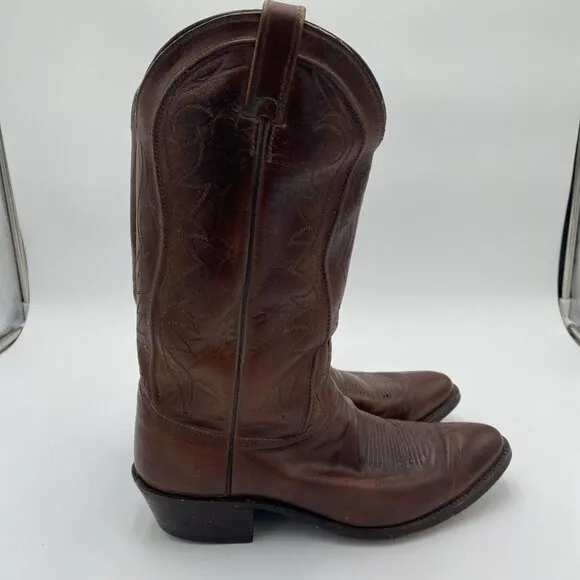 Dan Post Men's Cowboy Western Boots Brown Leather Size 10.5 D