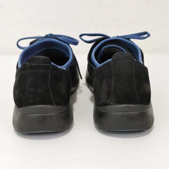 Dansko Black Suede Leather Lace Up Sporty Sneakers Men's Size 42 / 8.5-9…