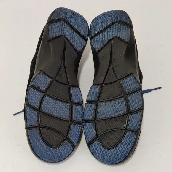 Dansko Black Suede Leather Lace Up Sporty Sneakers Men's Size 42 / 8.5-9…