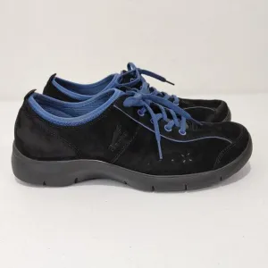 Dansko Black Suede Leather Lace Up Sporty Sneakers Men's Size 42 / 8.5-9…