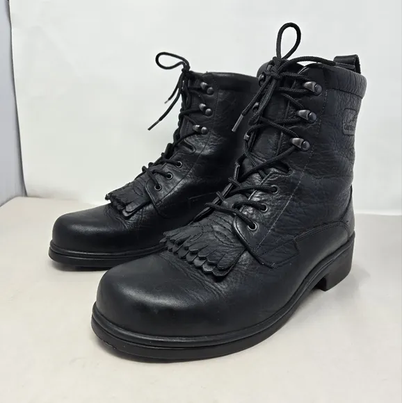 Dansko Womens Kiltie Ankle Boots Sz 40=9.5 to 10 Black Leather Lace Up Casual