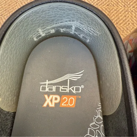 Dansko XP 2.0 Professional Ribbon Patent Leather Clog Shoes Women's EU Size 38