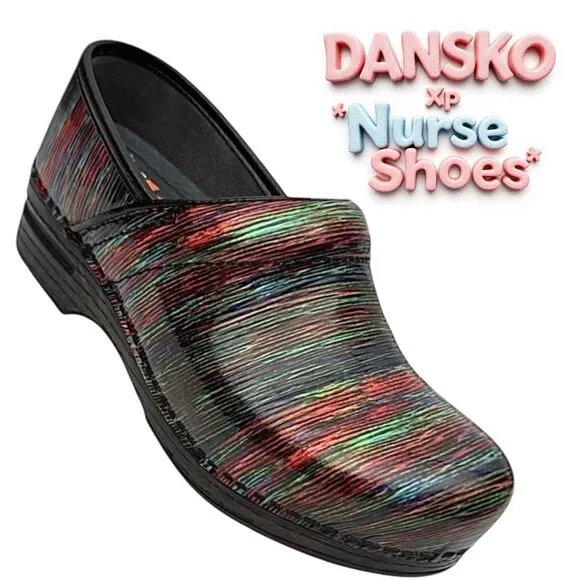 Dansko XP Womens Nurse Shoes Size EU 37 US 6.5 Pre-Owned Multi Color