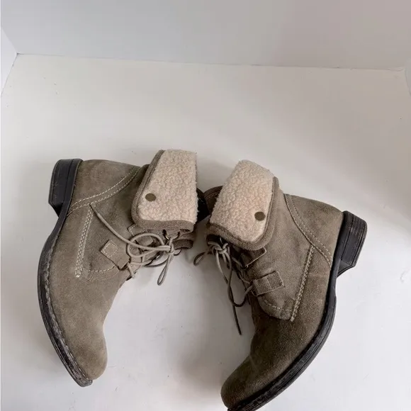 Diba True Jay Neen Ankle Boots Faux Shearling. Size 6