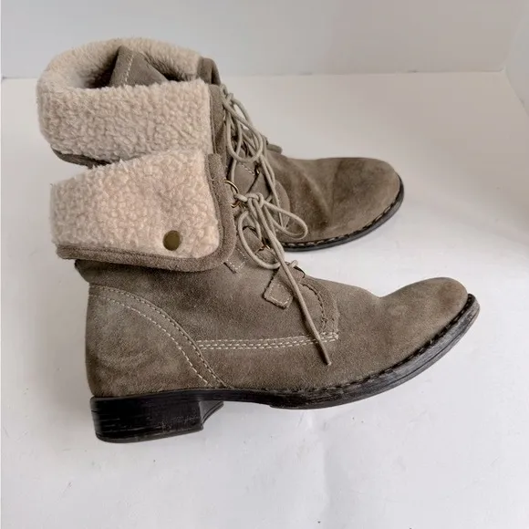 Diba True Jay Neen Ankle Boots Faux Shearling. Size 6