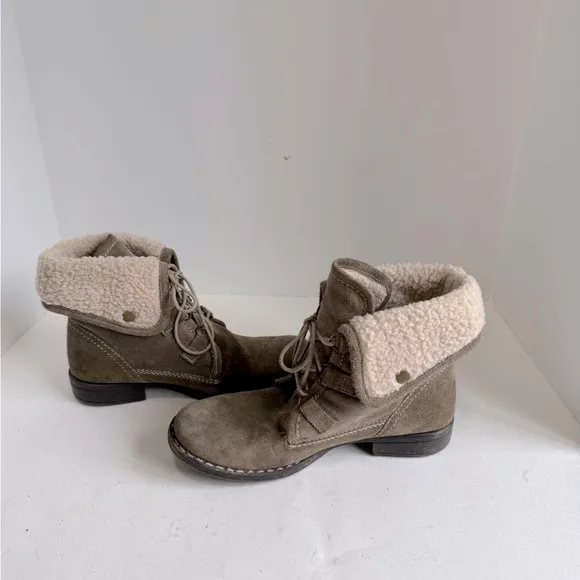 Diba True Jay Neen Ankle Boots Faux Shearling. Size 6