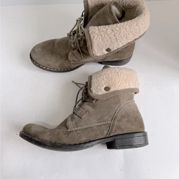 Diba True Jay Neen Ankle Boots Faux Shearling. Size 6
