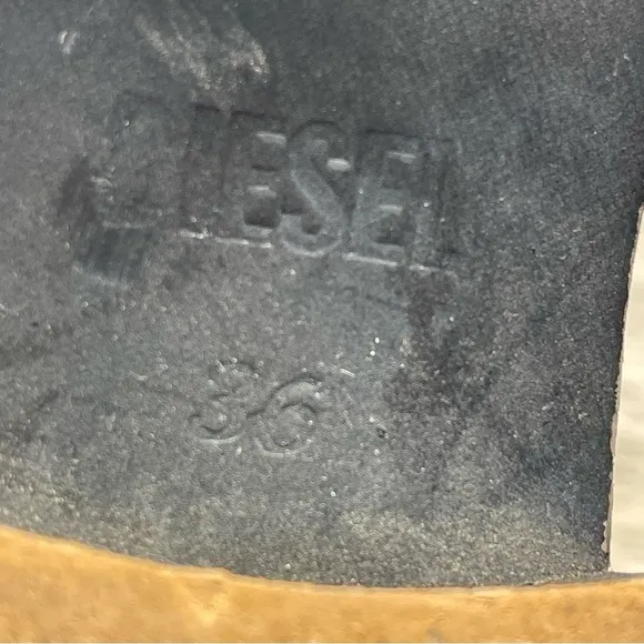 Diesel The Wildland Arthik Combat Gray Leather Boots Womens Size 36 EU 6 US