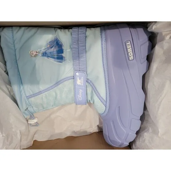 Disney x Sorel Little Girls Flurry Frozen 2 winter duck Boots size big kid 7