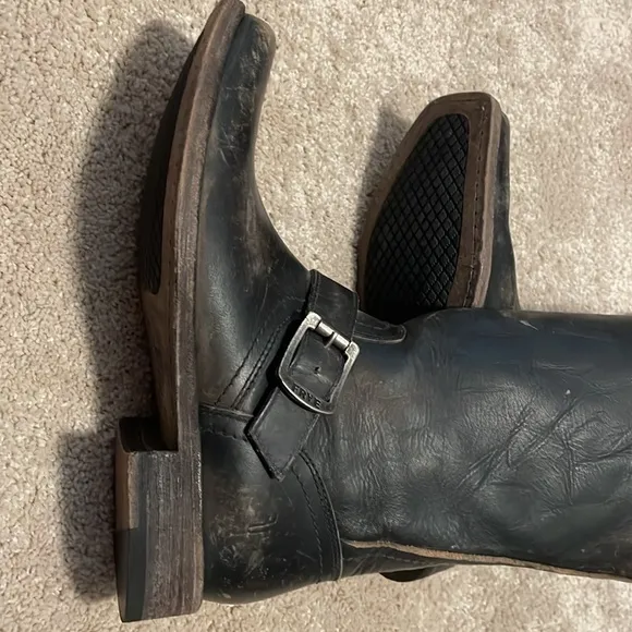 Distressed Leather Frye Boots