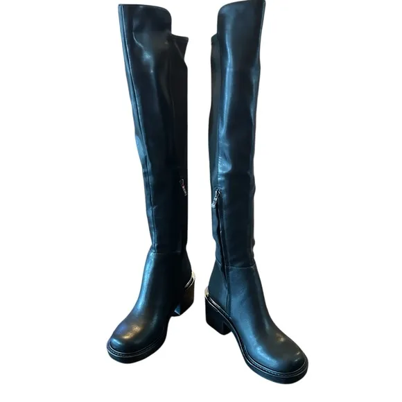 DKNY Dina Over-the- Knee Zip Dress Boots Size 9