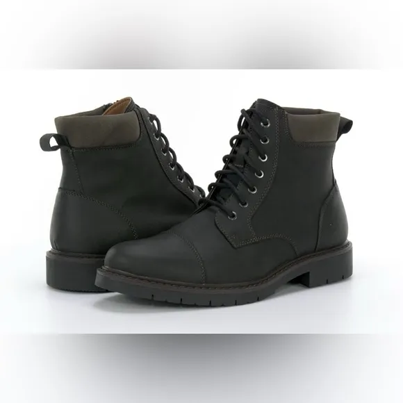 DOCKERS Dudley Black Leather Boots size 12