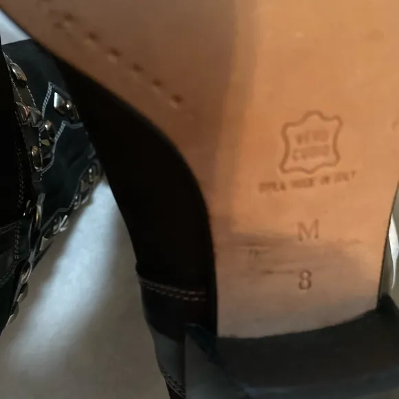 Donald J Pliner black western calf boots