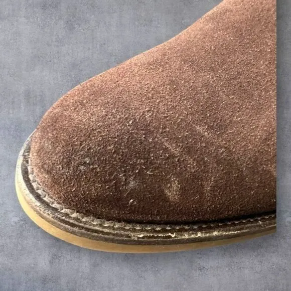 Donald J Pliner Men's Suede Chelsea Boots – Brown