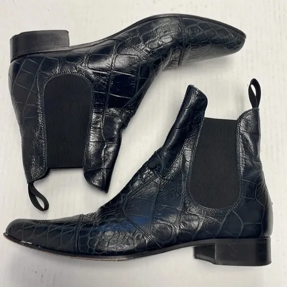 Donduo embossed leather boots