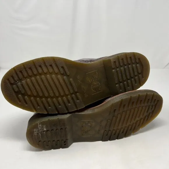 Dr. Doc Martens Bentley Original Smooth Leather Oxford Wingtip Boots Size 9 M