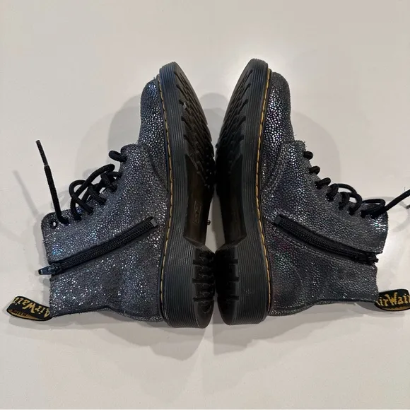 Dr. Marten 1460 Metallic Suede Lace Up Boots Girls Size 13