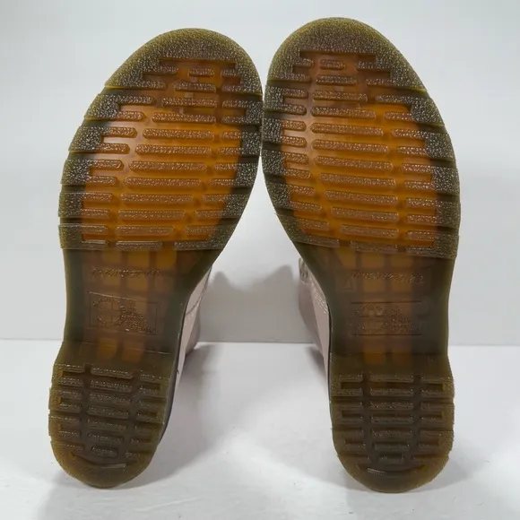 Dr. Martens 1460 Pascal Virginia Leather Boots Taupe Women's Size 11
