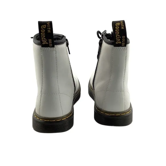Dr. Martens 1460 Smooth Leather Lace Up Ankle Boots White Size 5 Womens Combat