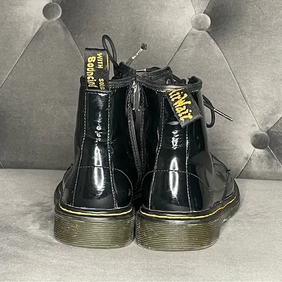 Dr. Martens Black Patent Leather Boots 1460J Kid’s Size 2