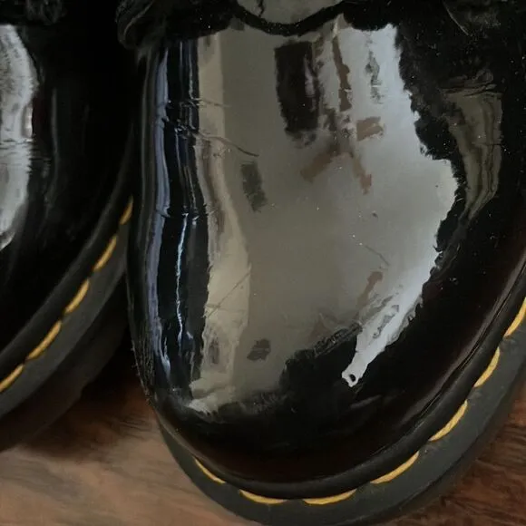 Dr. Martens Black Patent Leather Boots