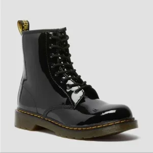 Dr. Martens Black Patent Leather Boots