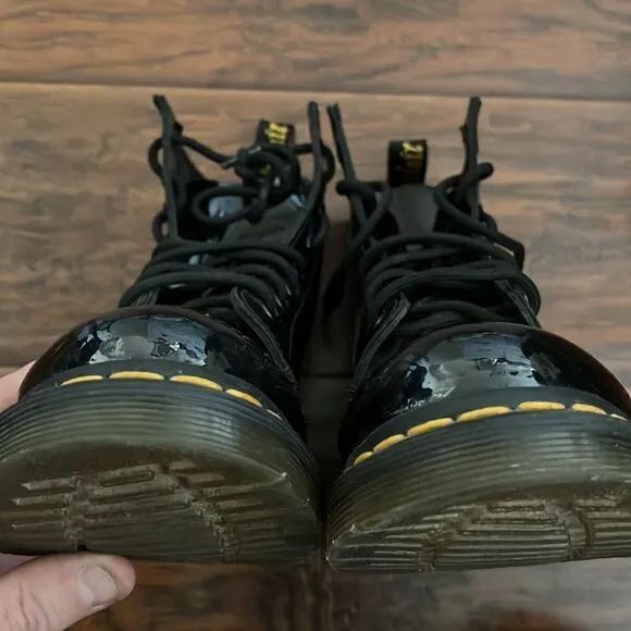 Dr. Martens Black Patent Leather Boots