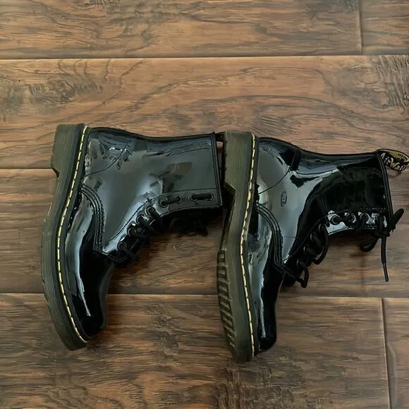 Dr. Martens Black Patent Leather Boots
