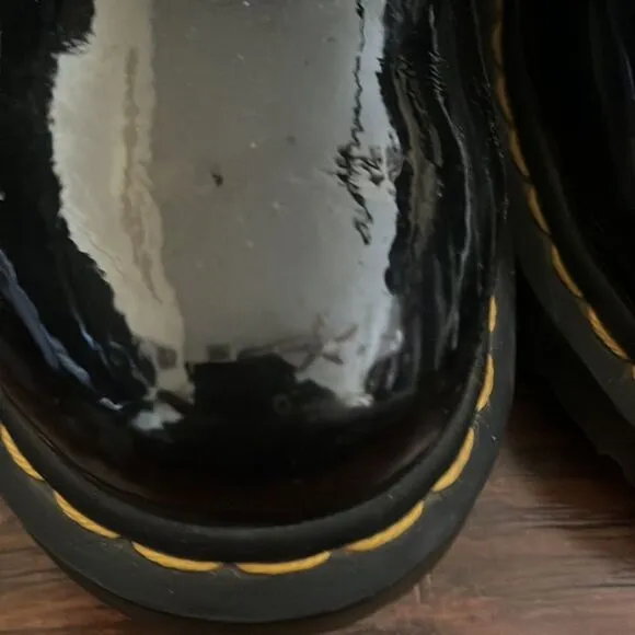 Dr. Martens Black Patent Leather Boots