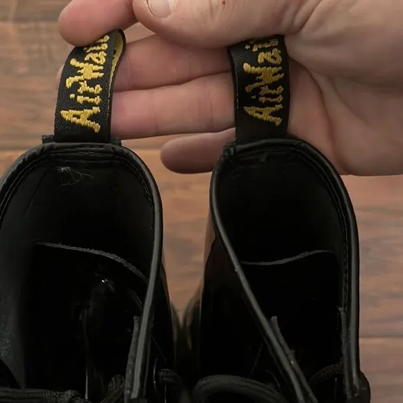 Dr. Martens Black Patent Leather Boots